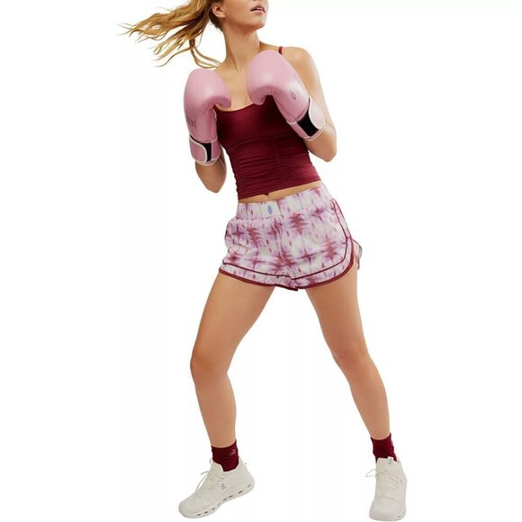 NWT Free People Movement Varsity Blues Purple Printed Shorts - Picture 8 of 9